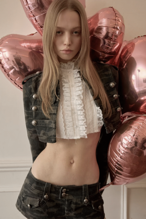 Alternative view of IN STOCK ♱ MILITARY CROP JACKET & SHORT ♱