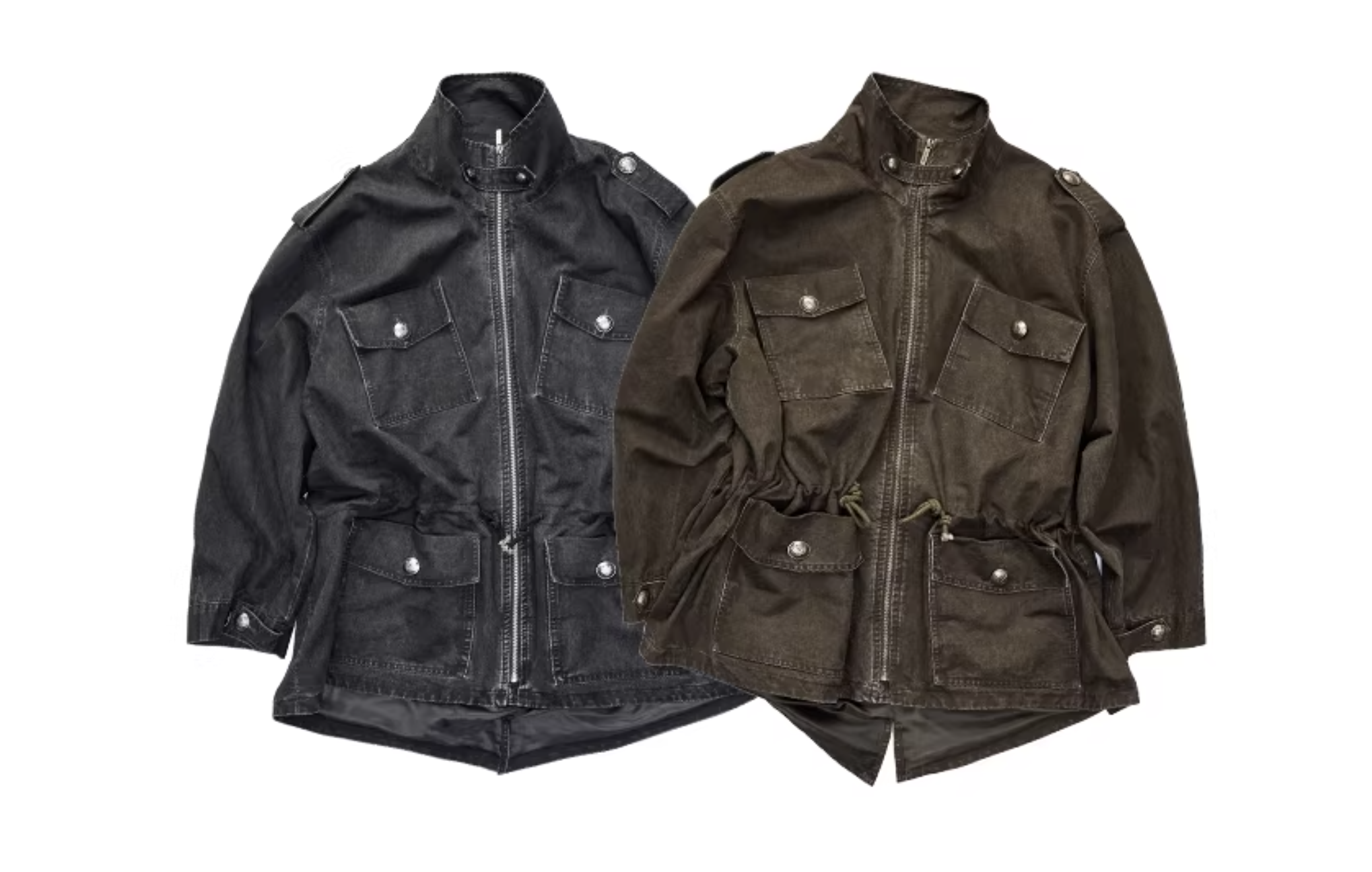 IN STOCK ♱ UTILITY CINCH FIELD JACKET - 2colors - Image 12