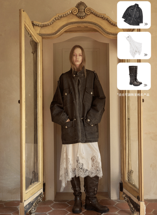 Alternative view of IN STOCK ♱ UTILITY CINCH FIELD JACKET - 2colors