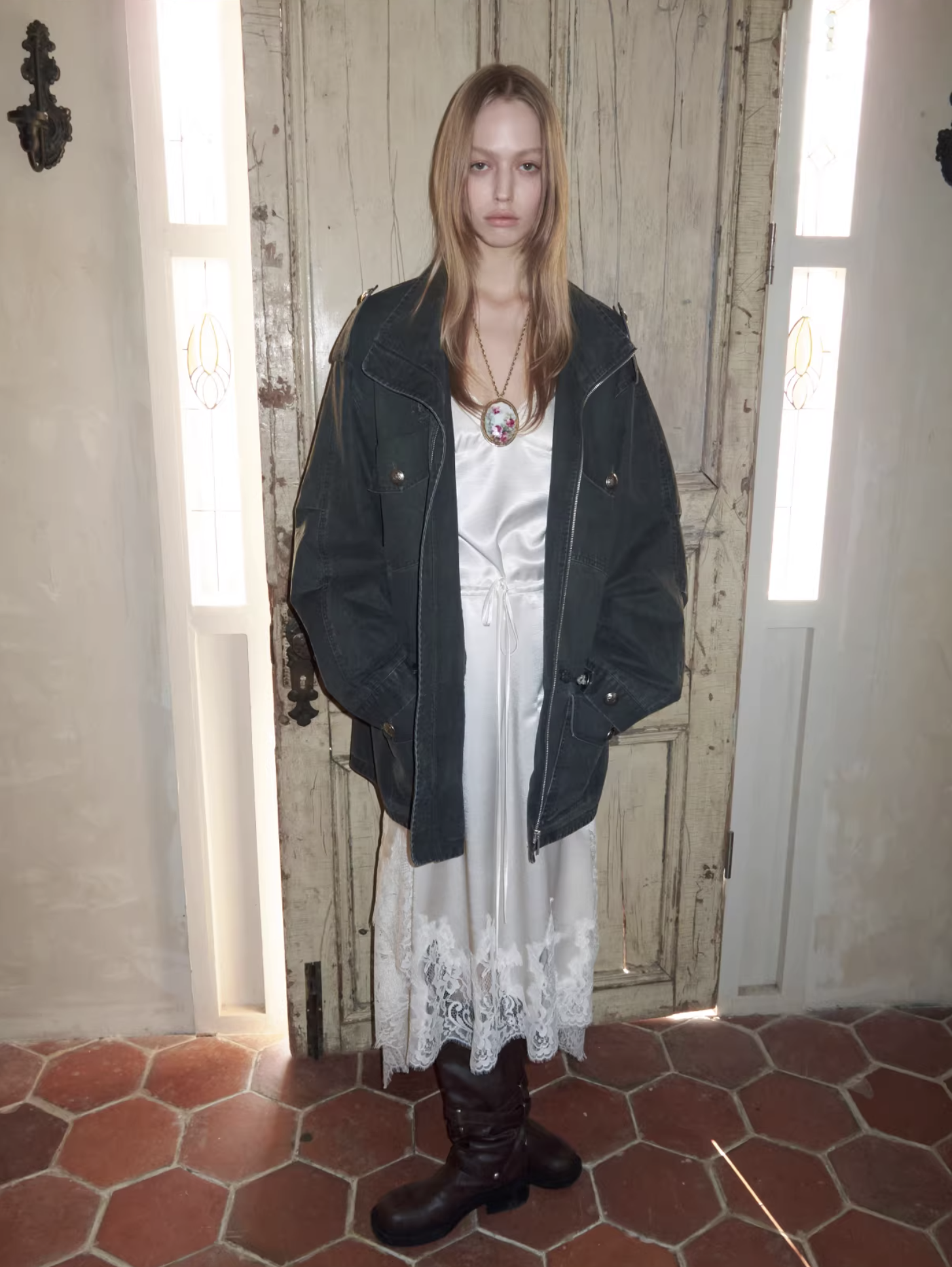 IN STOCK ♱ UTILITY CINCH FIELD JACKET - 2colors - Image 6