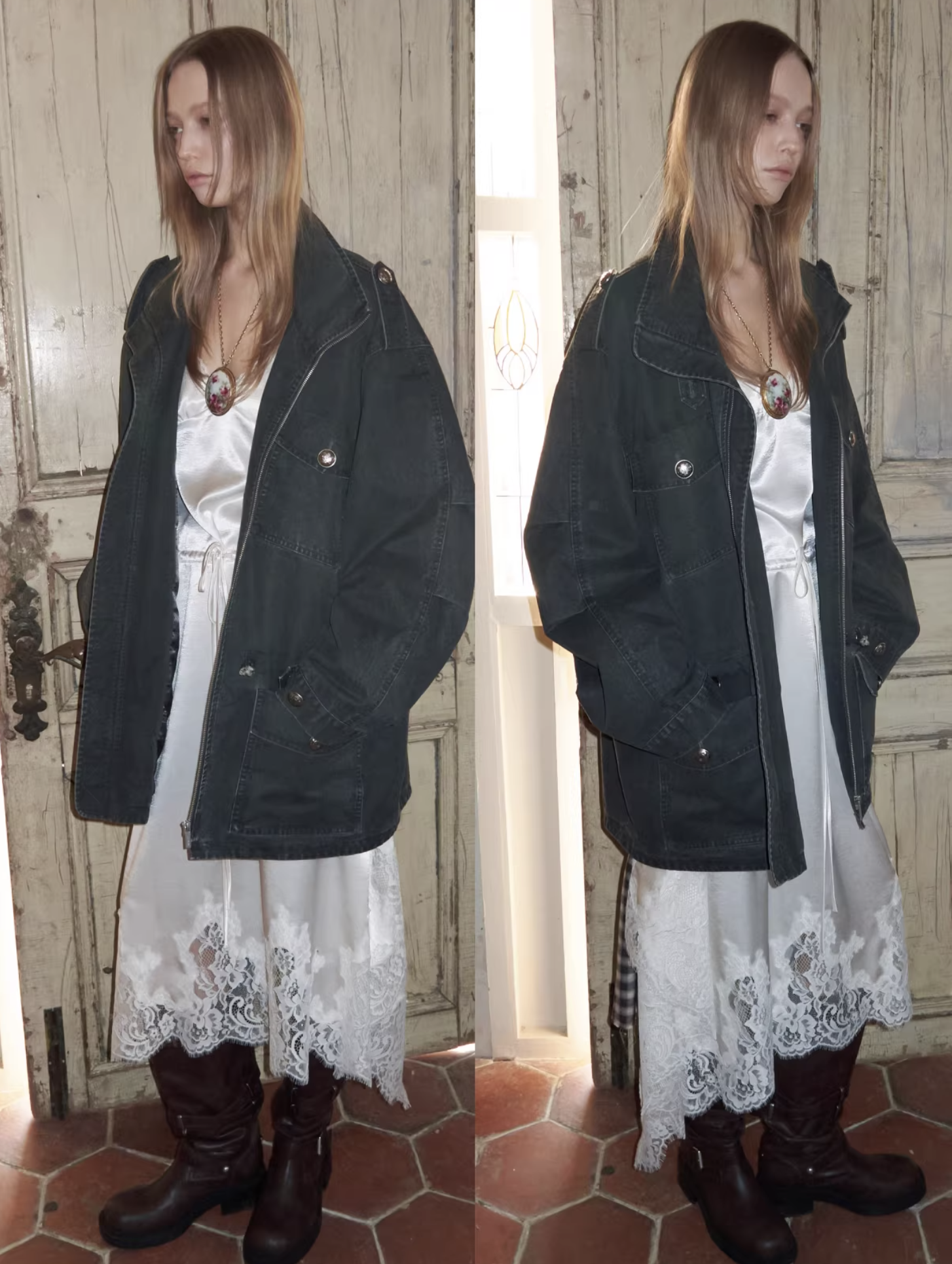 IN STOCK ♱ UTILITY CINCH FIELD JACKET - 2colors - Image 8