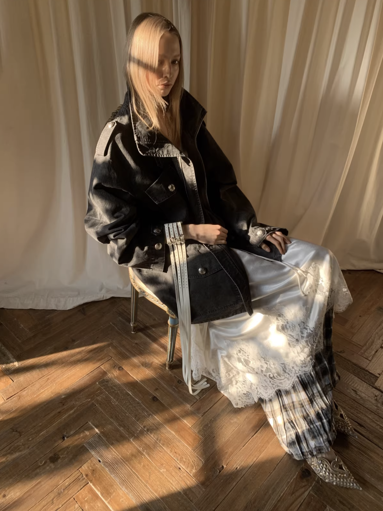 IN STOCK ♱ UTILITY CINCH FIELD JACKET - 2colors - Image 11