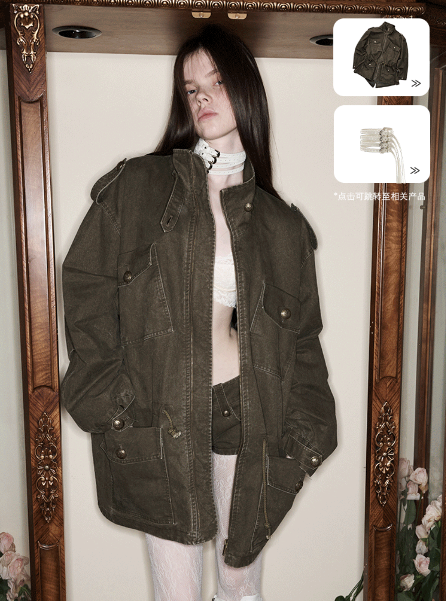 IN STOCK ♱ UTILITY CINCH FIELD JACKET - 2colors - Image 13