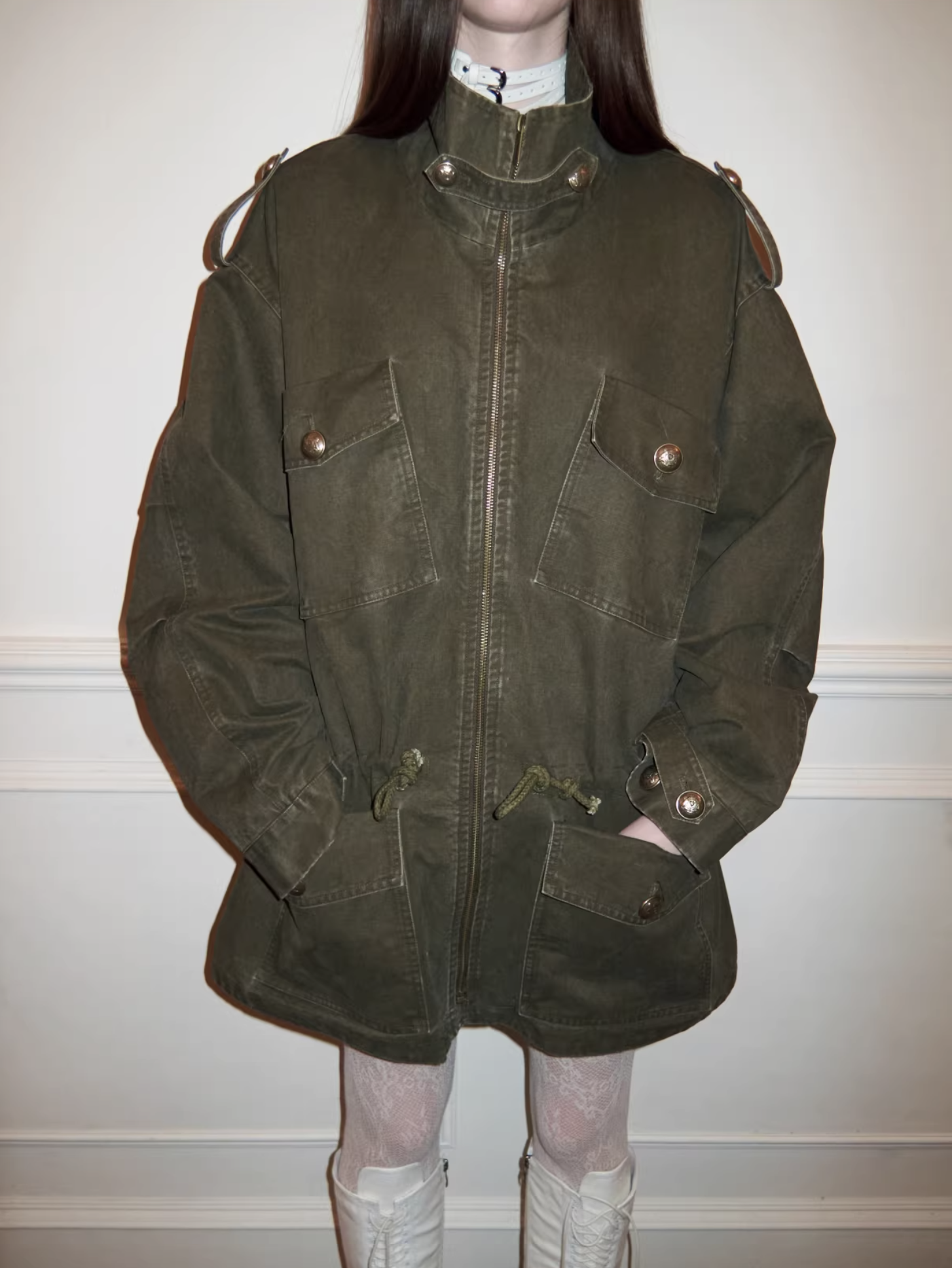 IN STOCK ♱ UTILITY CINCH FIELD JACKET - 2colors - Image 19