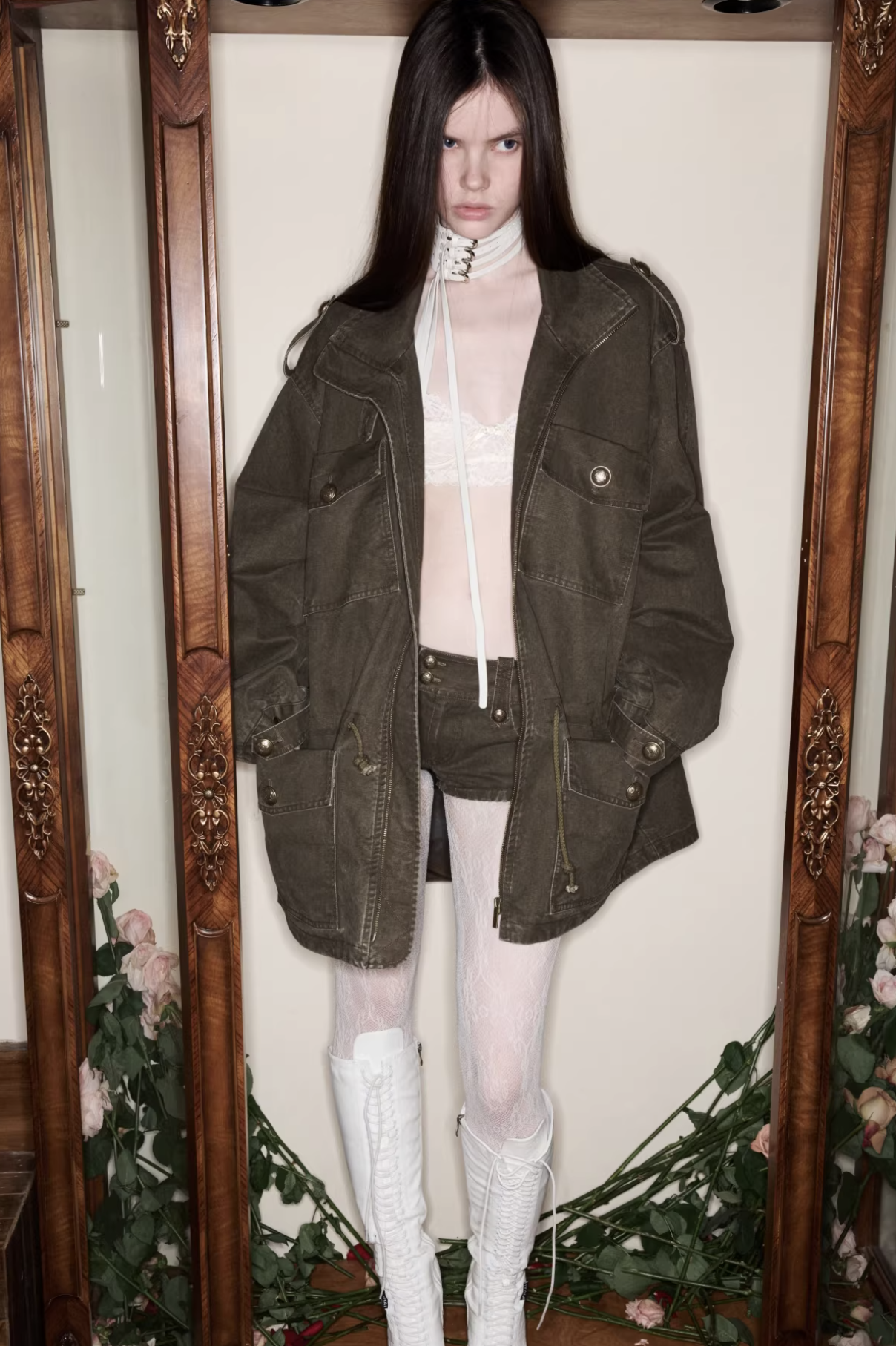 IN STOCK ♱ UTILITY CINCH FIELD JACKET - 2colors - Image 15