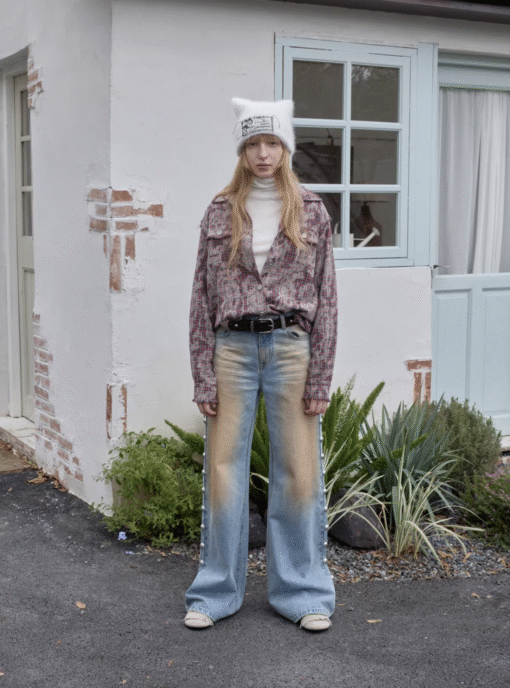 Alternative view of IN STOCK ♱ KOMO WASHED PLAID SHIRT - 2colors