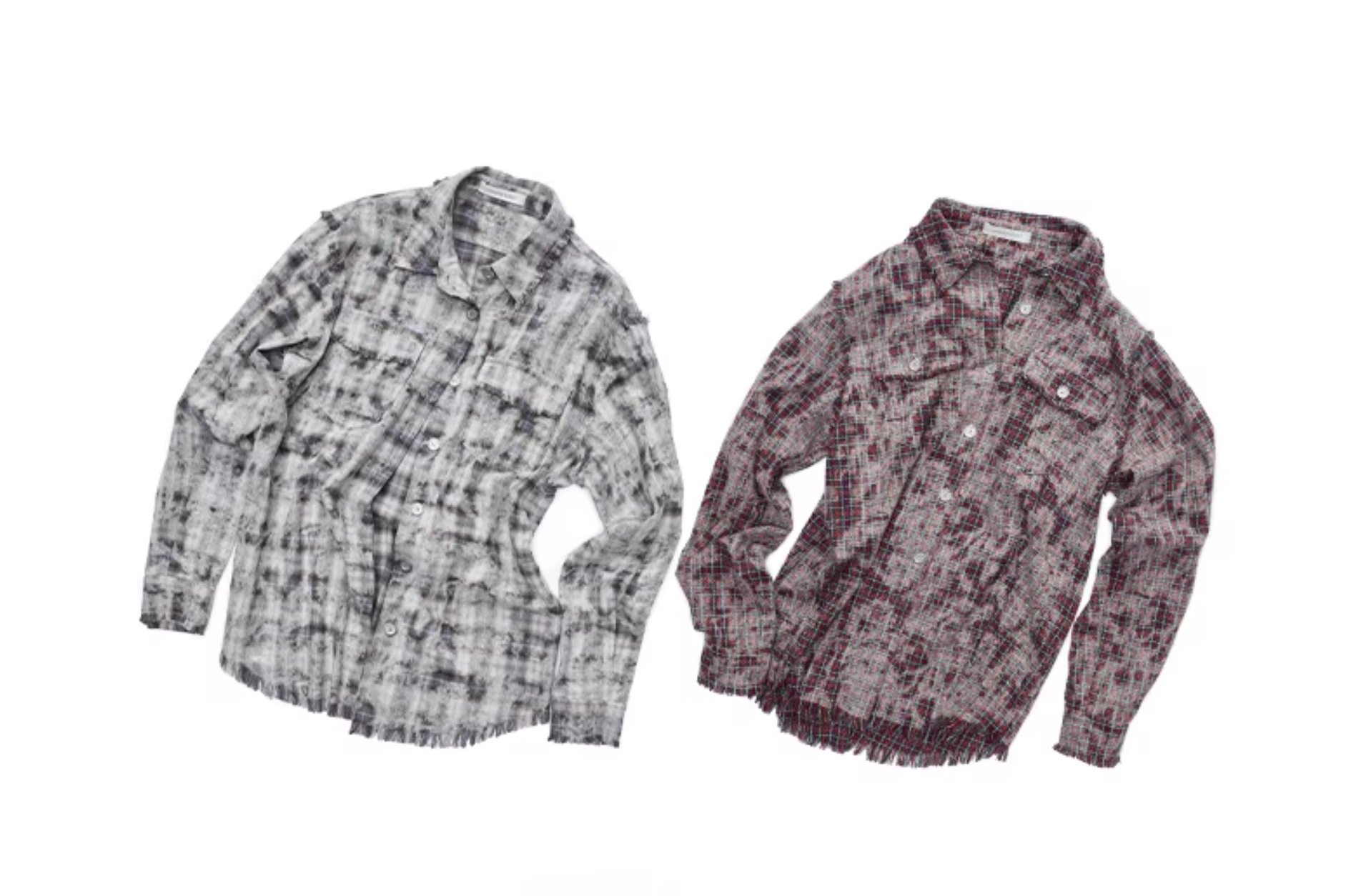 IN STOCK ♱ KOMO WASHED PLAID SHIRT - 2colors - Image 12