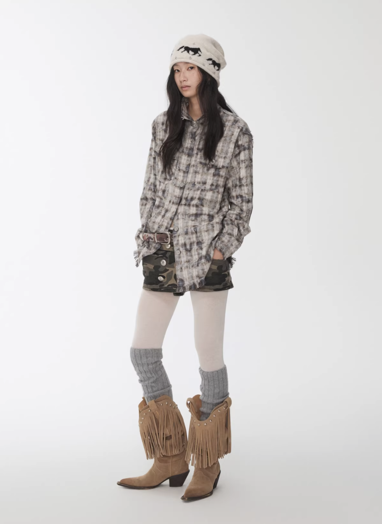 IN STOCK ♱ KOMO WASHED PLAID SHIRT - 2colors - Image 20