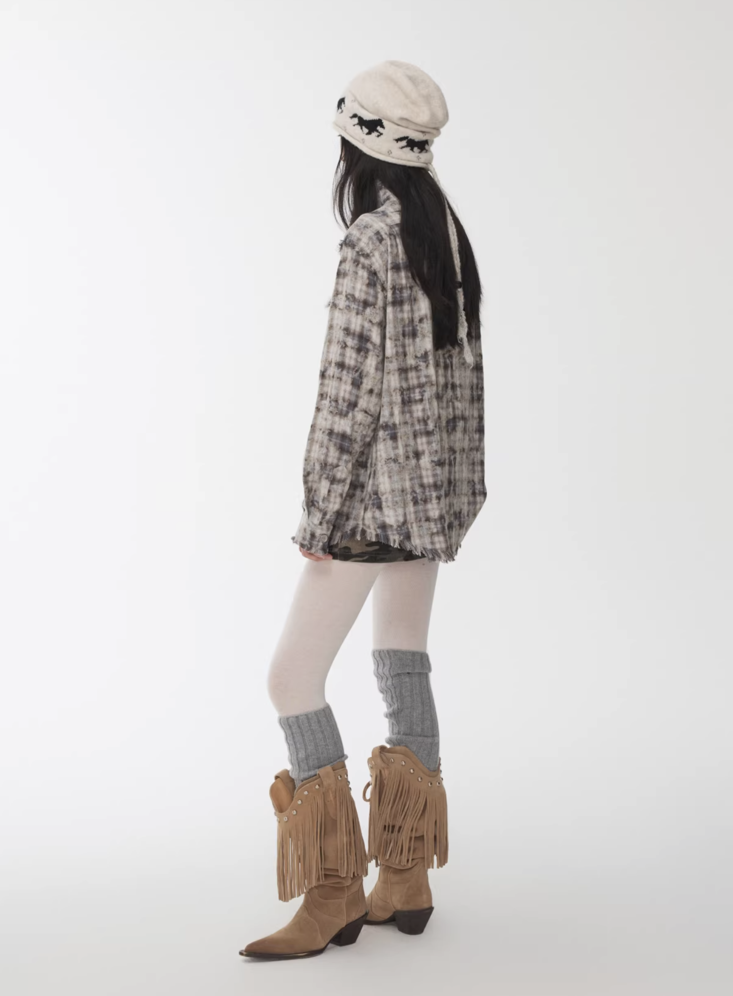 IN STOCK ♱ KOMO WASHED PLAID SHIRT - 2colors - Image 15