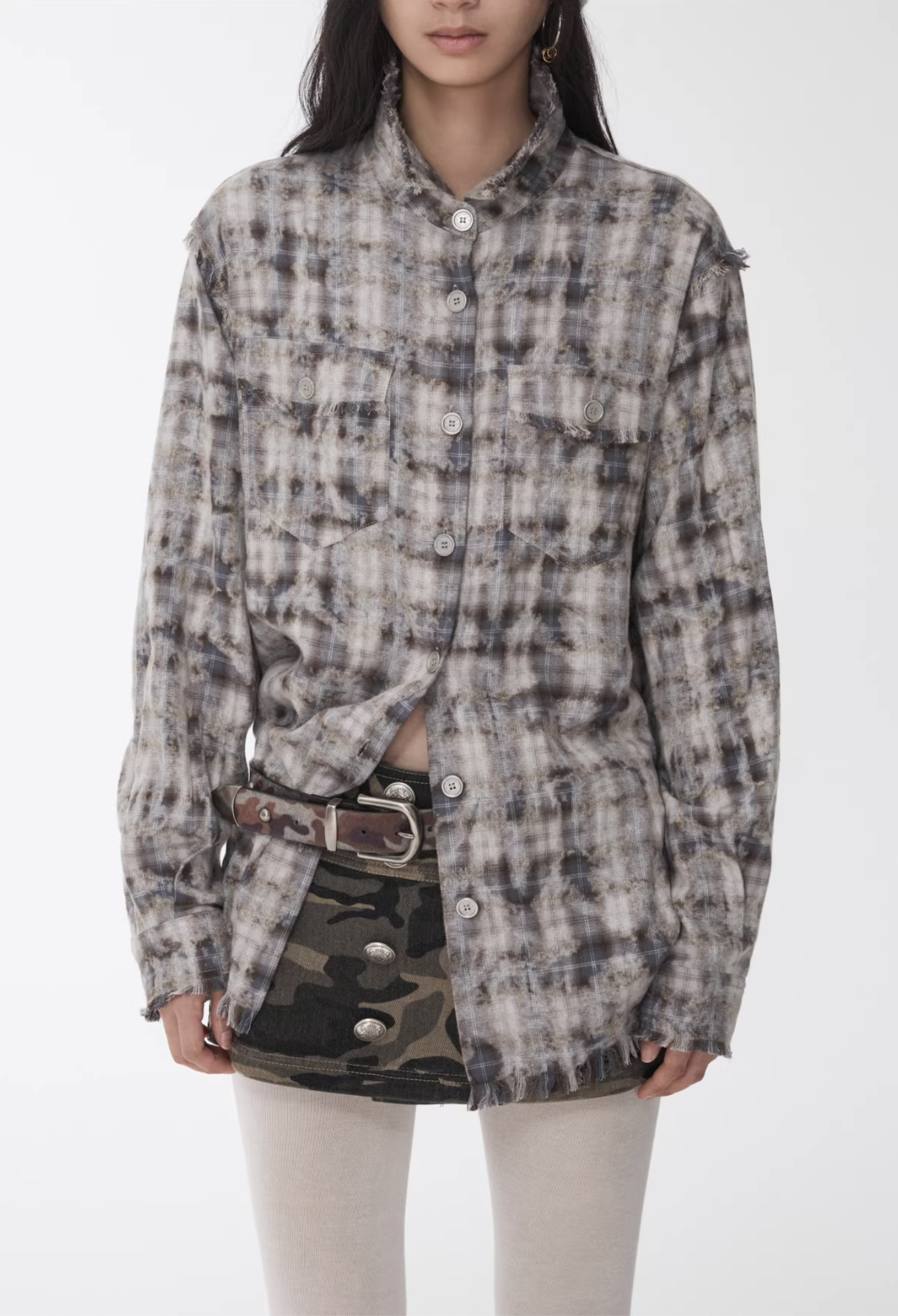 IN STOCK ♱ KOMO WASHED PLAID SHIRT - 2colors - Image 18