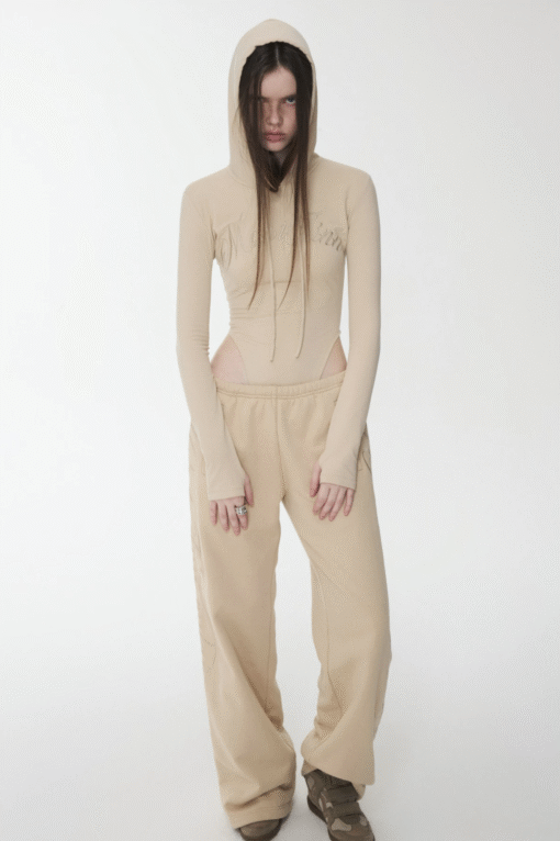 Alternative view of IN STOCK ♱ JELENE HOODIE BODYSUIT & SWEATPANTS - 2colors