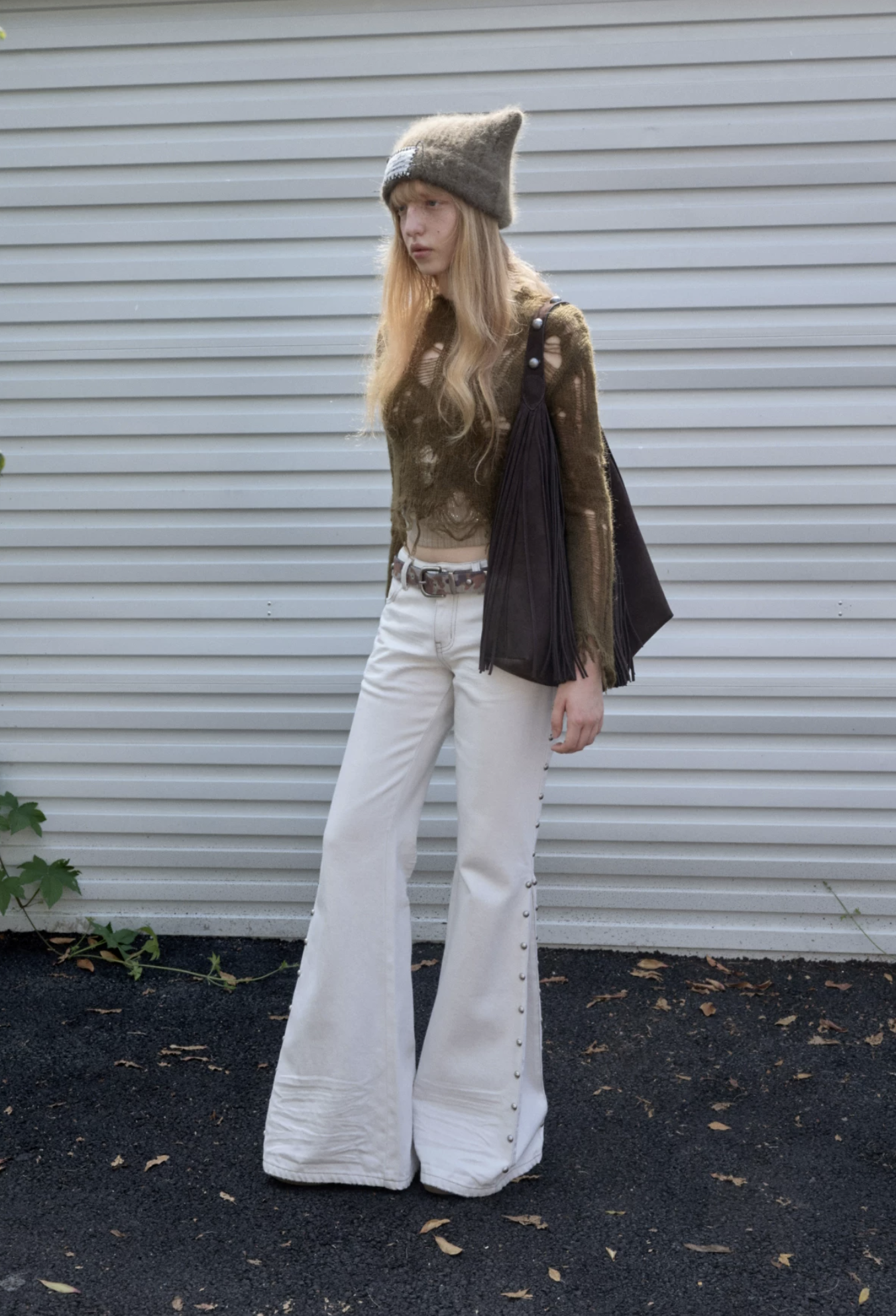 IN STOCK ♱ MOHAIR DISTRESSED FITTED CROPPED SWEATER - 3colors - Image 8
