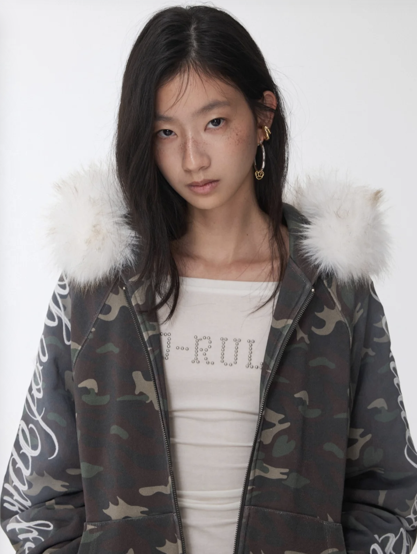 IN STOCK ♱ FAUX-FUR HOODED SWEATSHIRT❗️DETACHABLE HOOD❗️& SWEATPANTS SET - Image 11