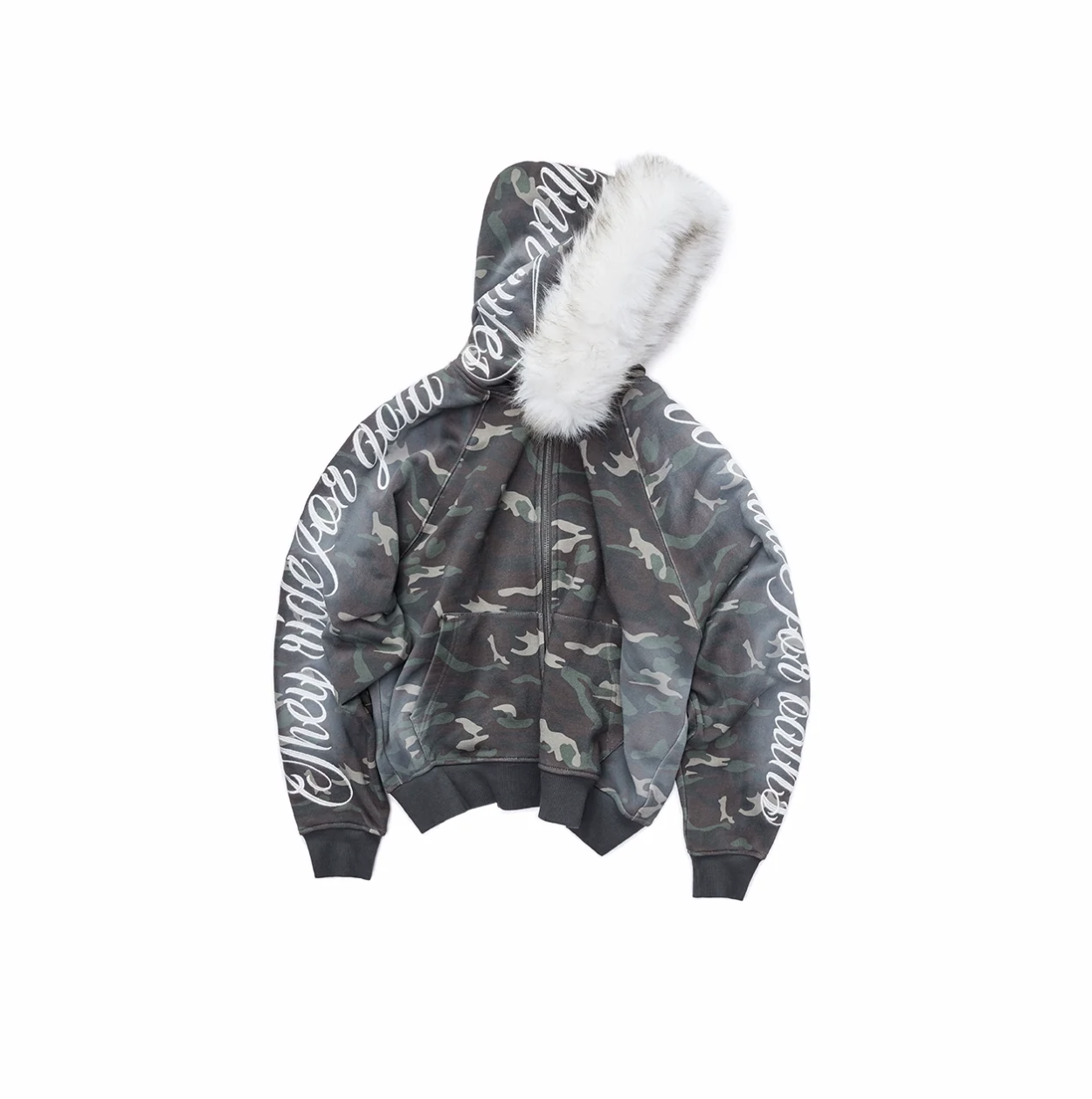 IN STOCK ♱ FAUX-FUR HOODED SWEATSHIRT❗️DETACHABLE HOOD❗️& SWEATPANTS SET - Image 12