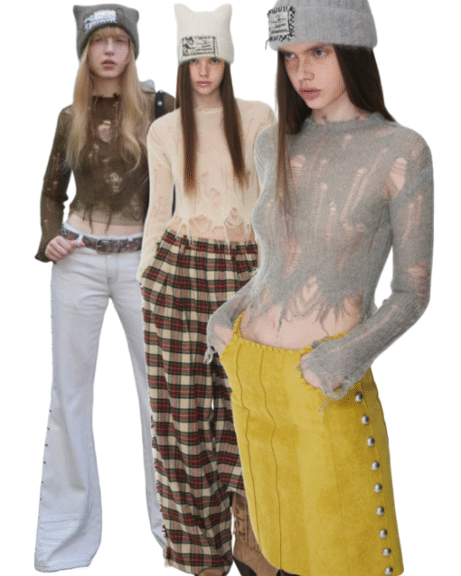 IN STOCK ♱ MOHAIR DISTRESSED FITTED CROPPED SWEATER - 3colors