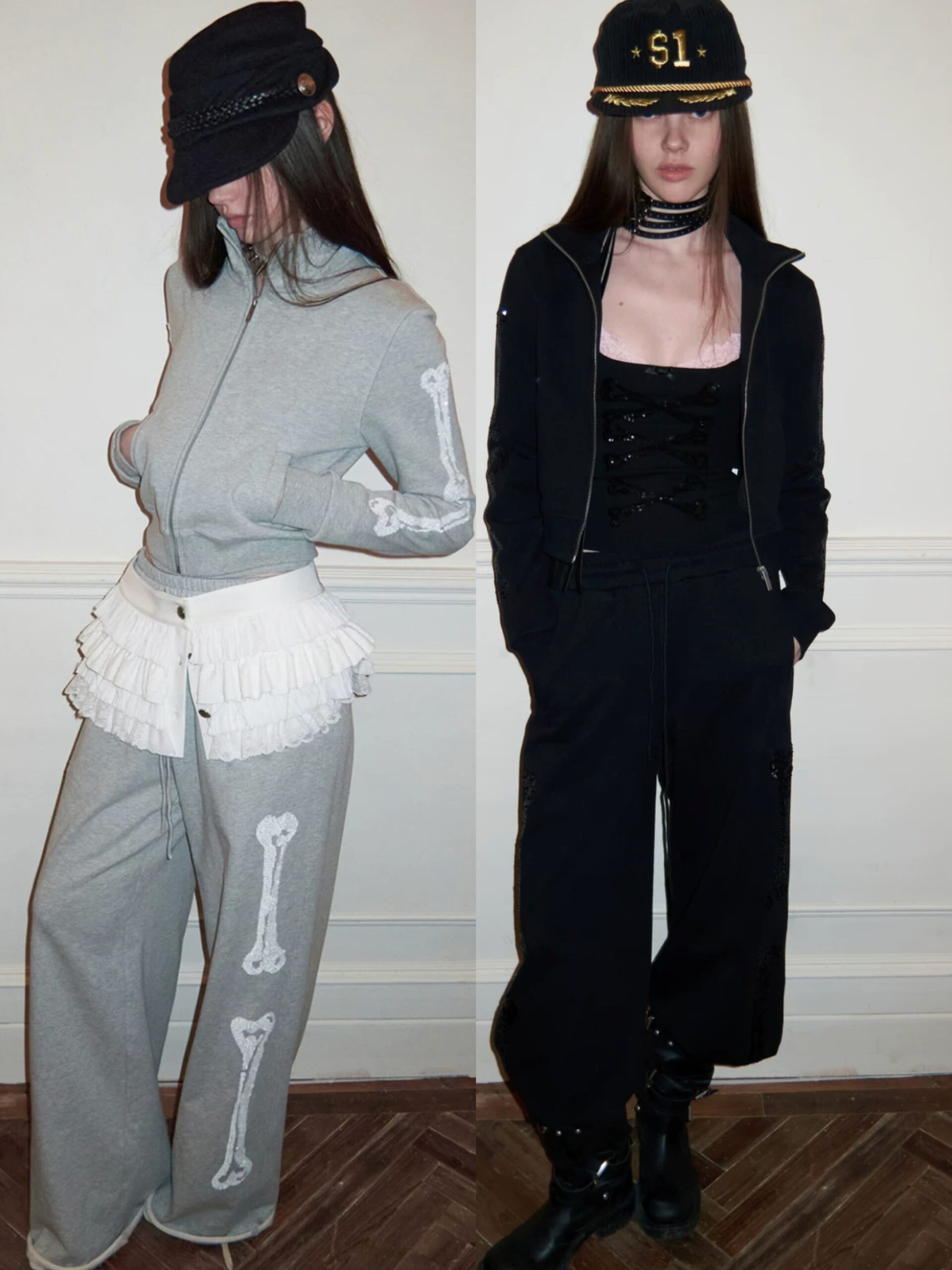 IN STOCK ♱ ZIN STAND-COLLAR SWEATSHIRT & JOGGER SET - 2colors