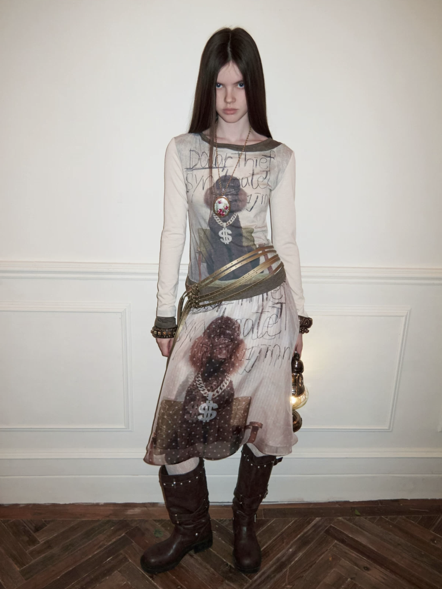 IN STOCK ♱ LAYERED SHEER CHIFFON A-LINE MIDI SKIRT - 2colors - Image 15