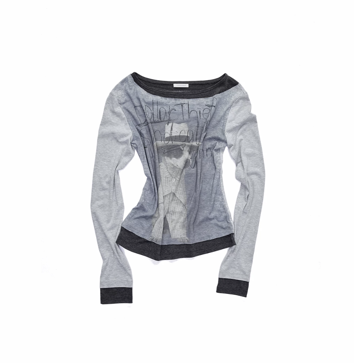 IN STOCK ♱ SNAP LAYERED-EFFECT GRAPHIC T-SHIRT - 2colors - Image 23