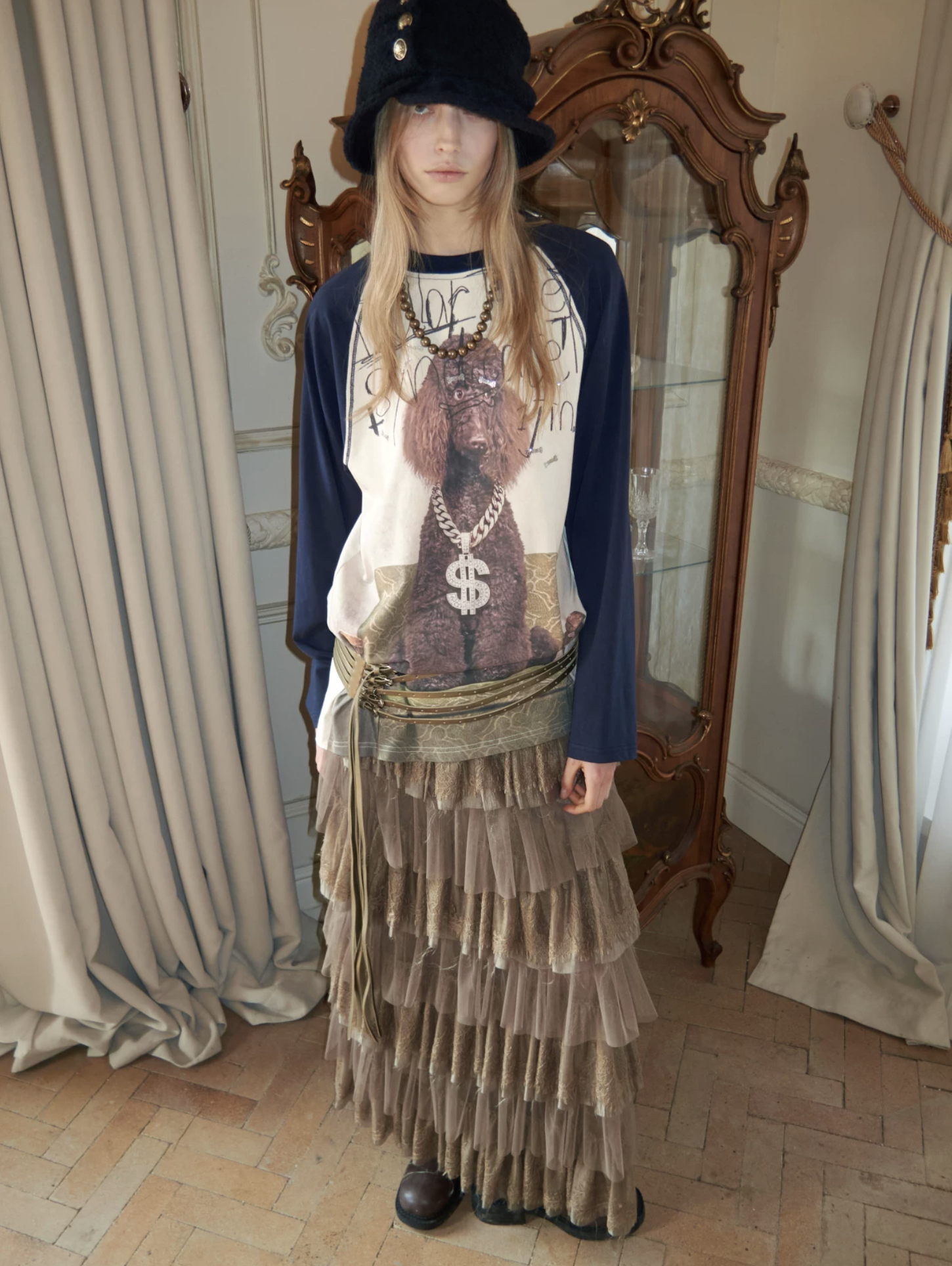 IN STOCK ♱ SNOOZE CRYSTAL GRAPHIC LONG-SLEEVE T-SHIRT - 2colors - Image 8