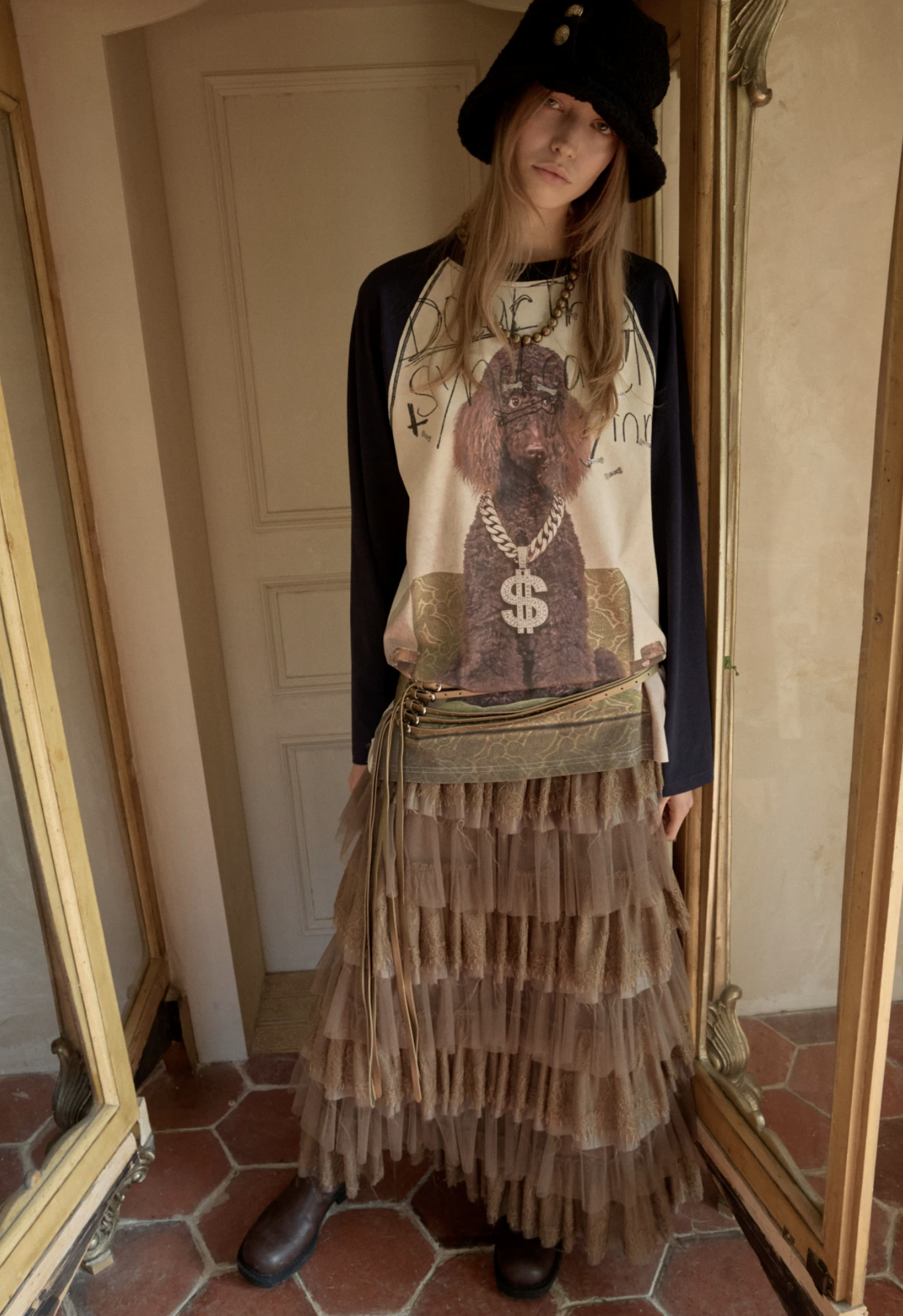 IN STOCK ♱ SNOOZE CRYSTAL GRAPHIC LONG-SLEEVE T-SHIRT - 2colors - Image 9
