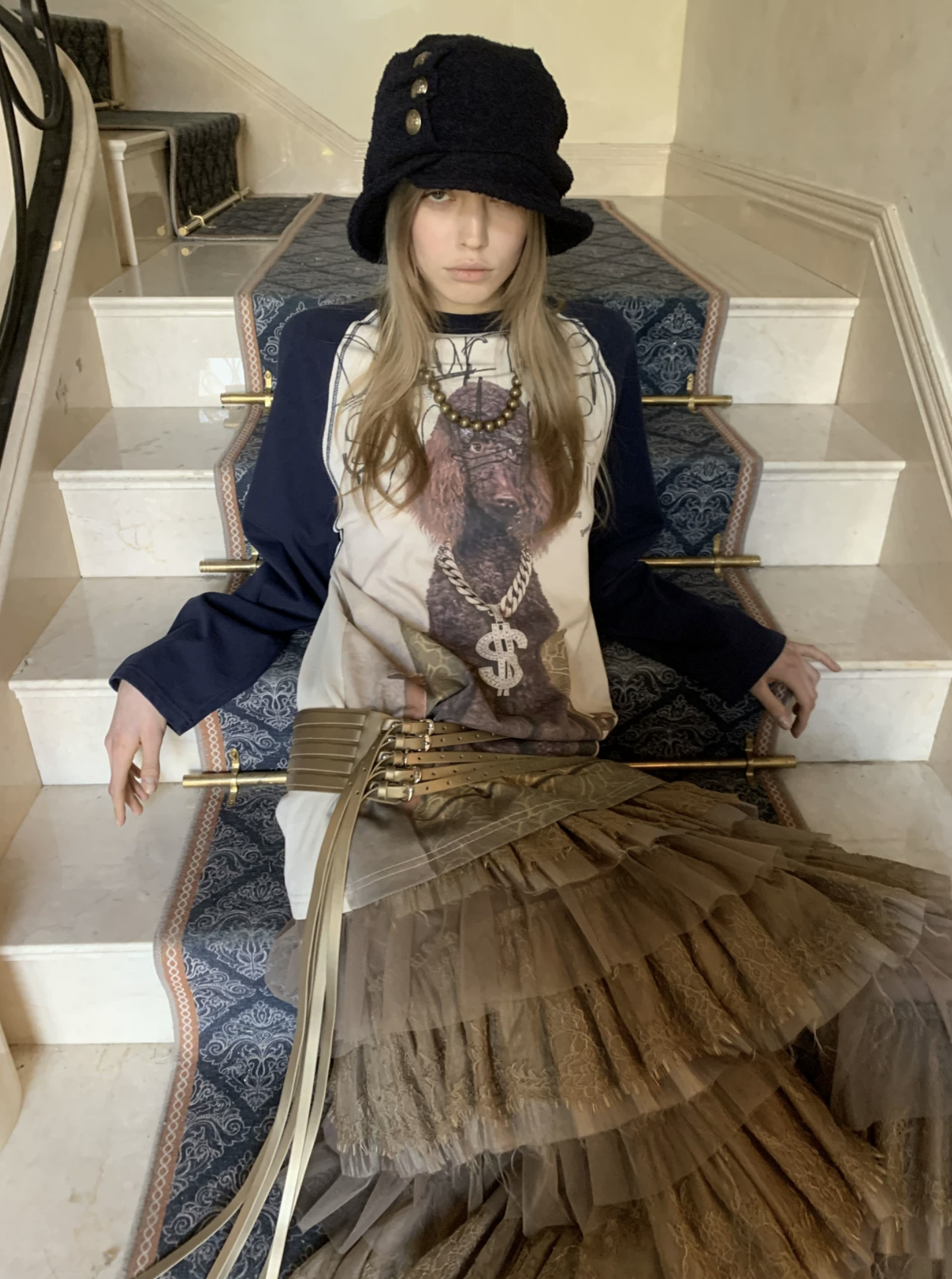 IN STOCK ♱ SNOOZE CRYSTAL GRAPHIC LONG-SLEEVE T-SHIRT - 2colors - Image 11