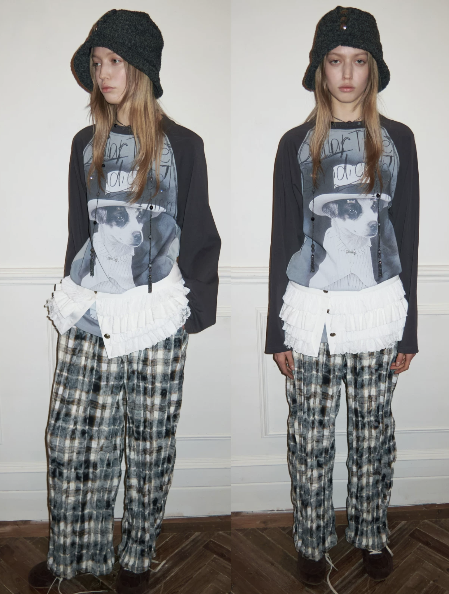 IN STOCK ♱ SNOOZE CRYSTAL GRAPHIC LONG-SLEEVE T-SHIRT - 2colors - Image 17