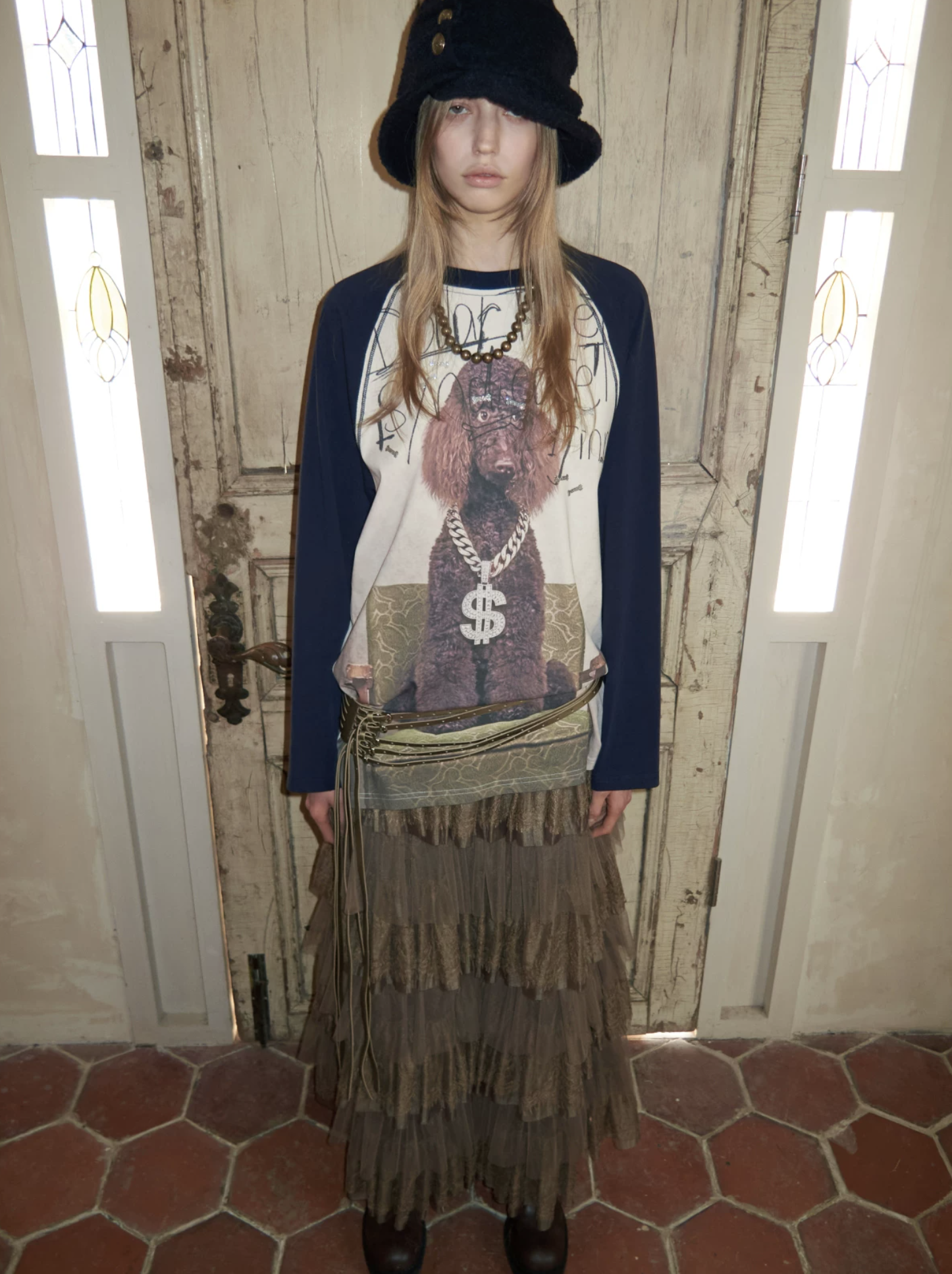 IN STOCK ♱ SNOOZE CRYSTAL GRAPHIC LONG-SLEEVE T-SHIRT - 2colors - Image 5