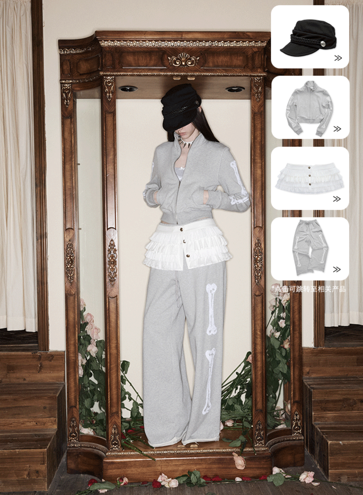 IN STOCK ♱ ZIN STAND-COLLAR SWEATSHIRT & JOGGER SET - 2colors - Image 6