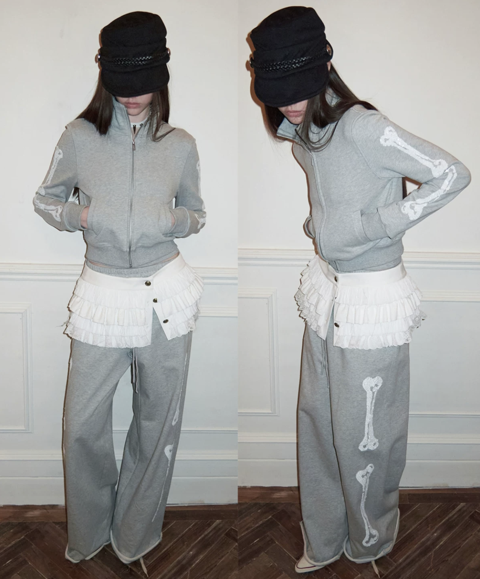 IN STOCK ♱ ZIN STAND-COLLAR SWEATSHIRT & JOGGER SET - 2colors - Image 13