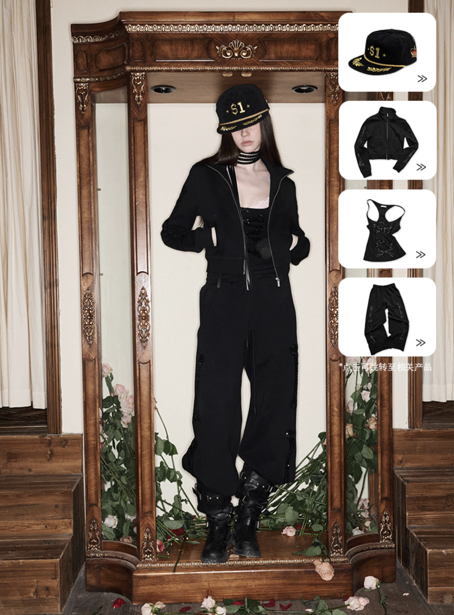 IN STOCK ♱ ZIN STAND-COLLAR SWEATSHIRT & JOGGER SET - 2colors - Image 3