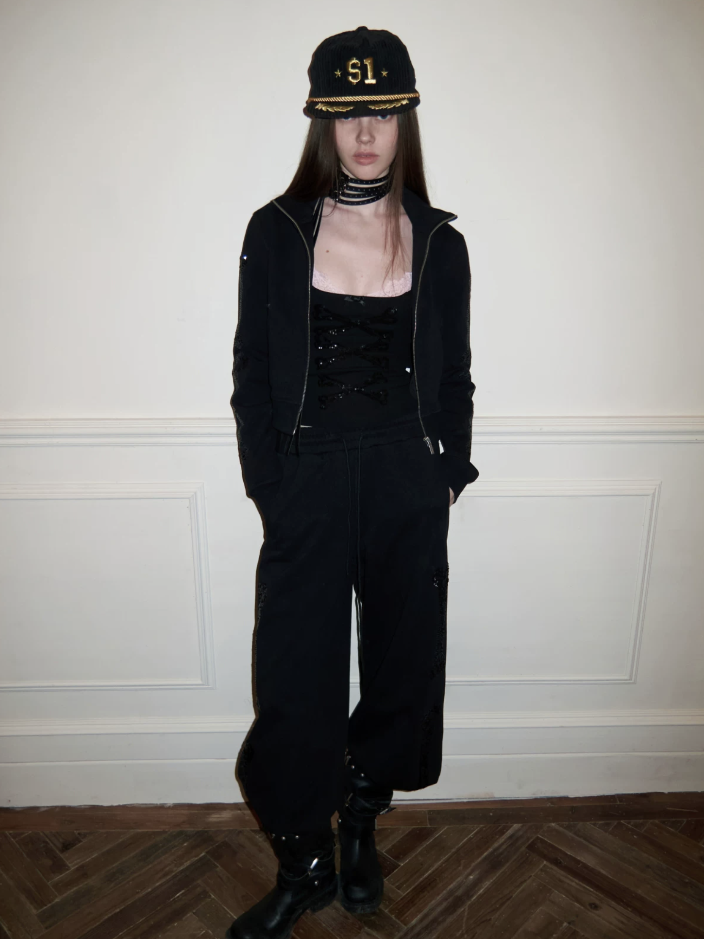 IN STOCK ♱ ZIN STAND-COLLAR SWEATSHIRT & JOGGER SET - 2colors - Image 19