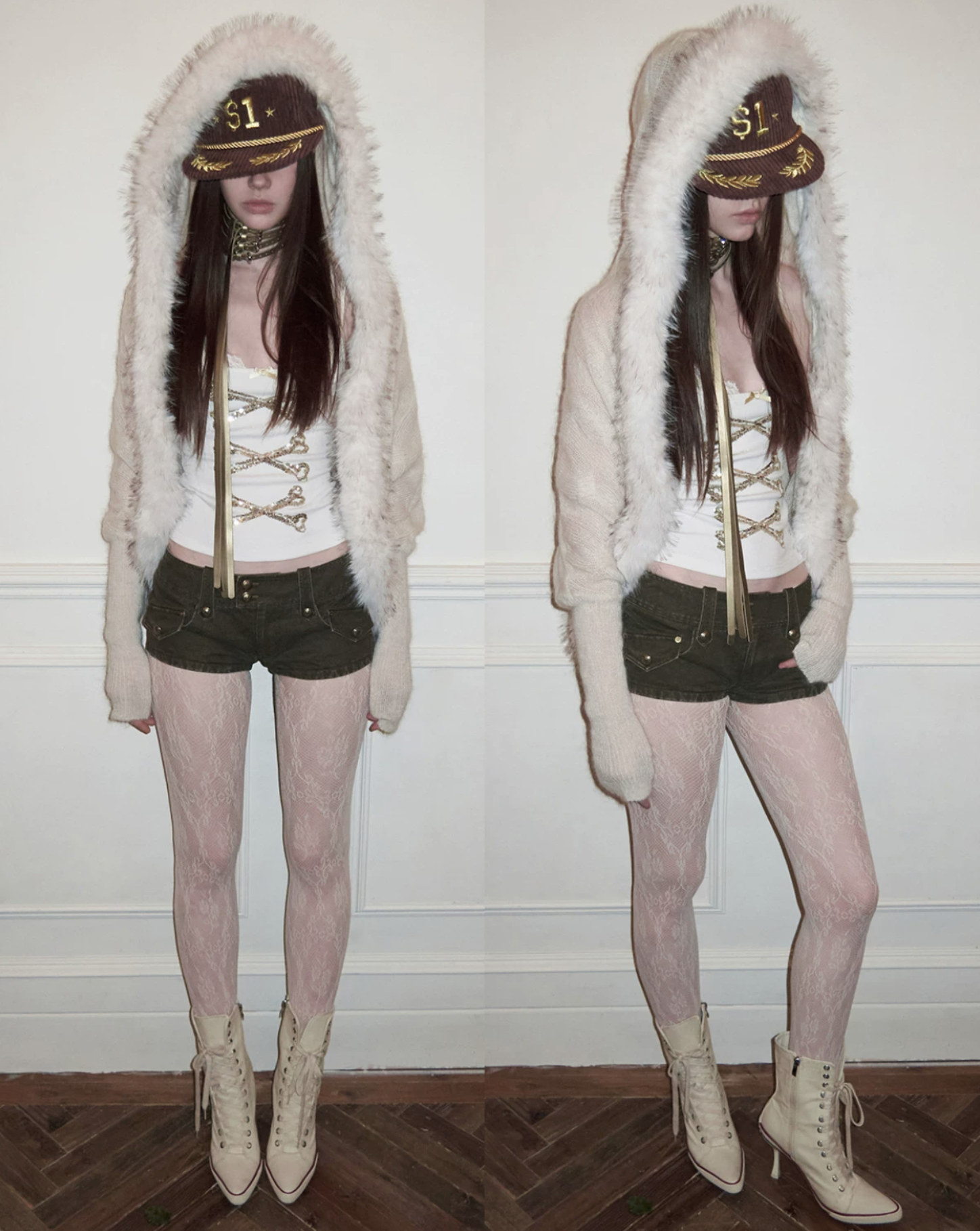 IN STOCK ♱ ZIN CRYSTAL BONE TANK TOP - 2colors - Image 14