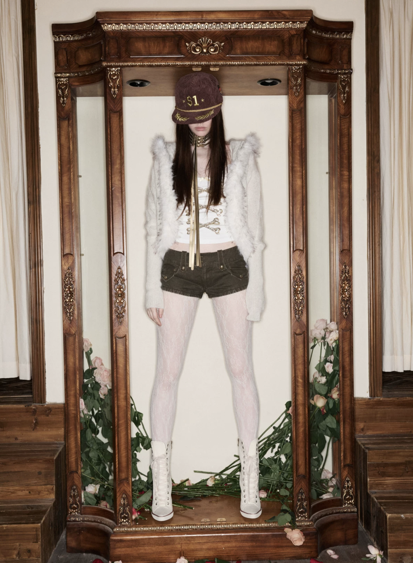 IN STOCK ♱ ZIN CRYSTAL BONE TANK TOP - 2colors - Image 15