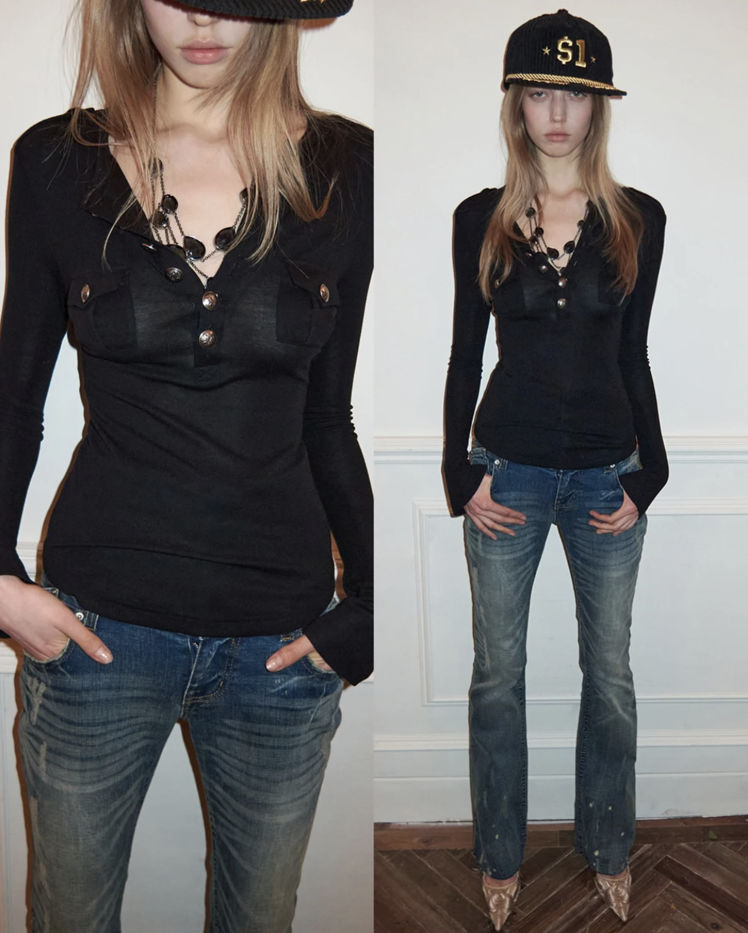IN STOCK ♱ GUN HENLEY T-SHIRT - 3colors - Image 10