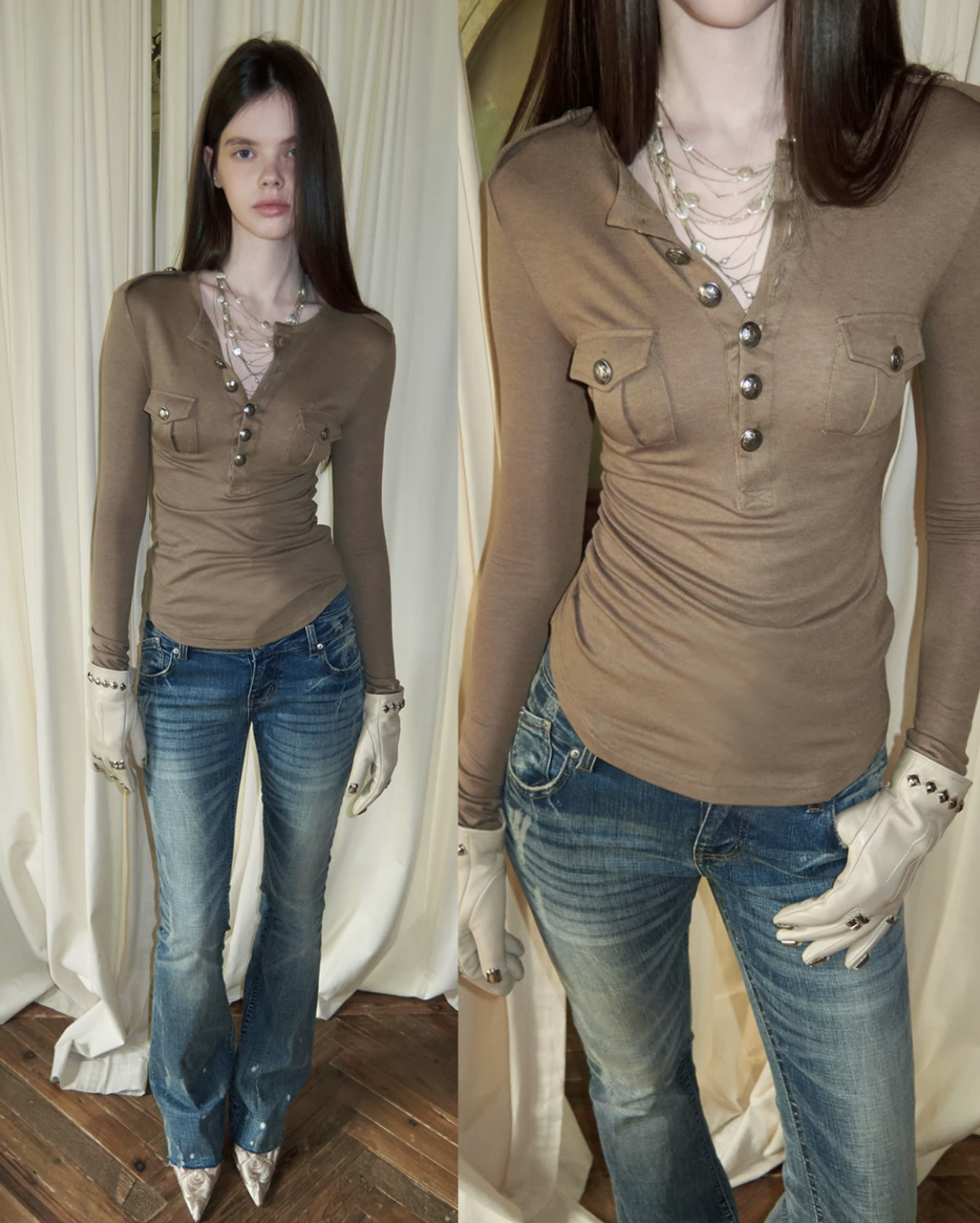 IN STOCK ♱ GUN HENLEY T-SHIRT - 3colors - Image 8