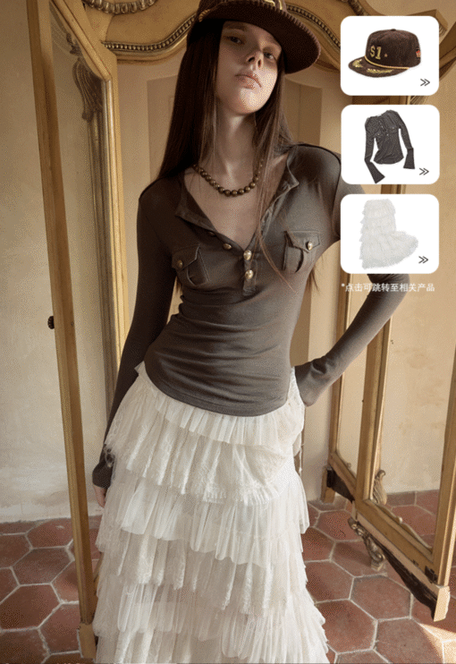 Alternative view of IN STOCK ♱ GUN HENLEY T-SHIRT - 3colors