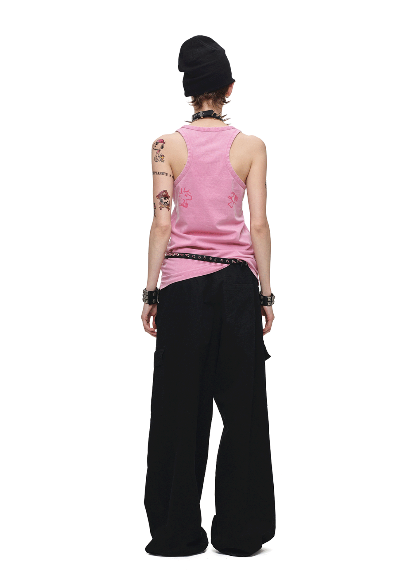 IN STOCK ♱ 1JINN x SNOOPY ੯‧̀͡⬮ SALLY VINTAGE GRAPHIC TANK TOP - PINK - Image 16