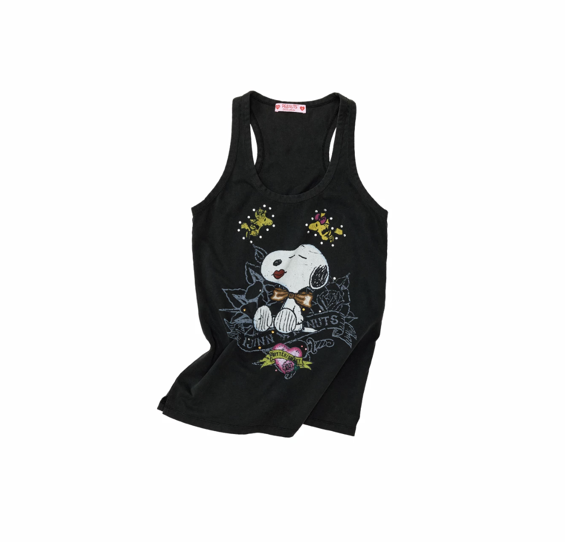 IN STOCK ♱ 1JINN x SNOOPY ੯‧̀͡⬮ SNOOPY VINTAGE GRAPHIC TANK TOP - BLACK - Image 6