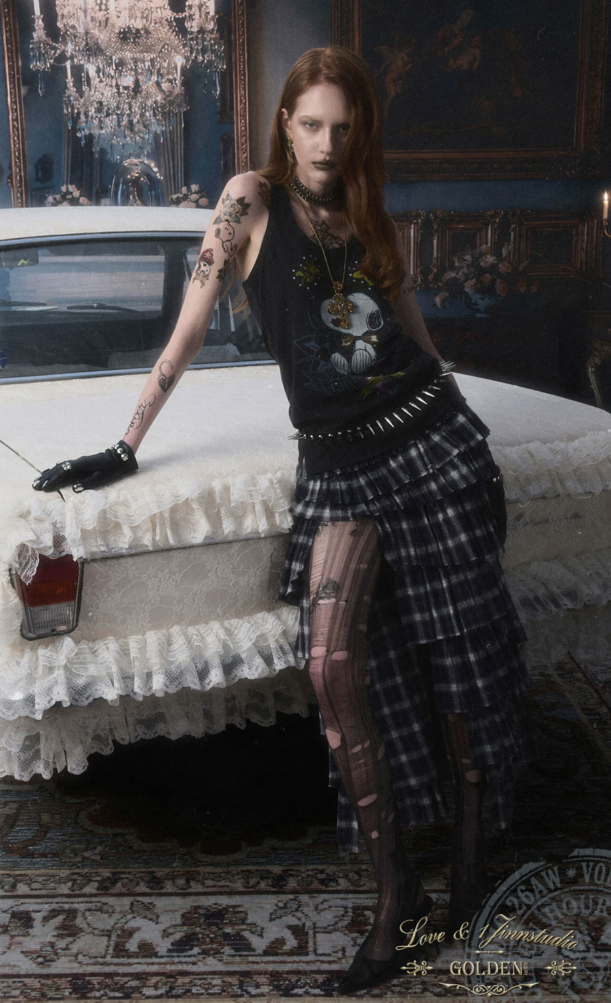 IN STOCK ♱ 1JINN x SNOOPY ੯‧̀͡⬮ SNOOPY VINTAGE GRAPHIC TANK TOP - BLACK - Image 4