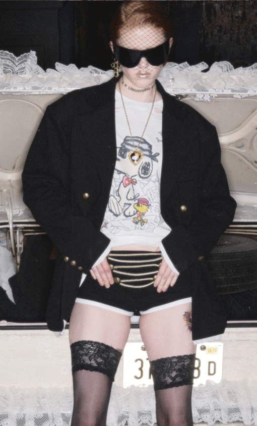 Alternative view of IN STOCK ♱ 1JINN MILITARY BRAID HOT SHORTS