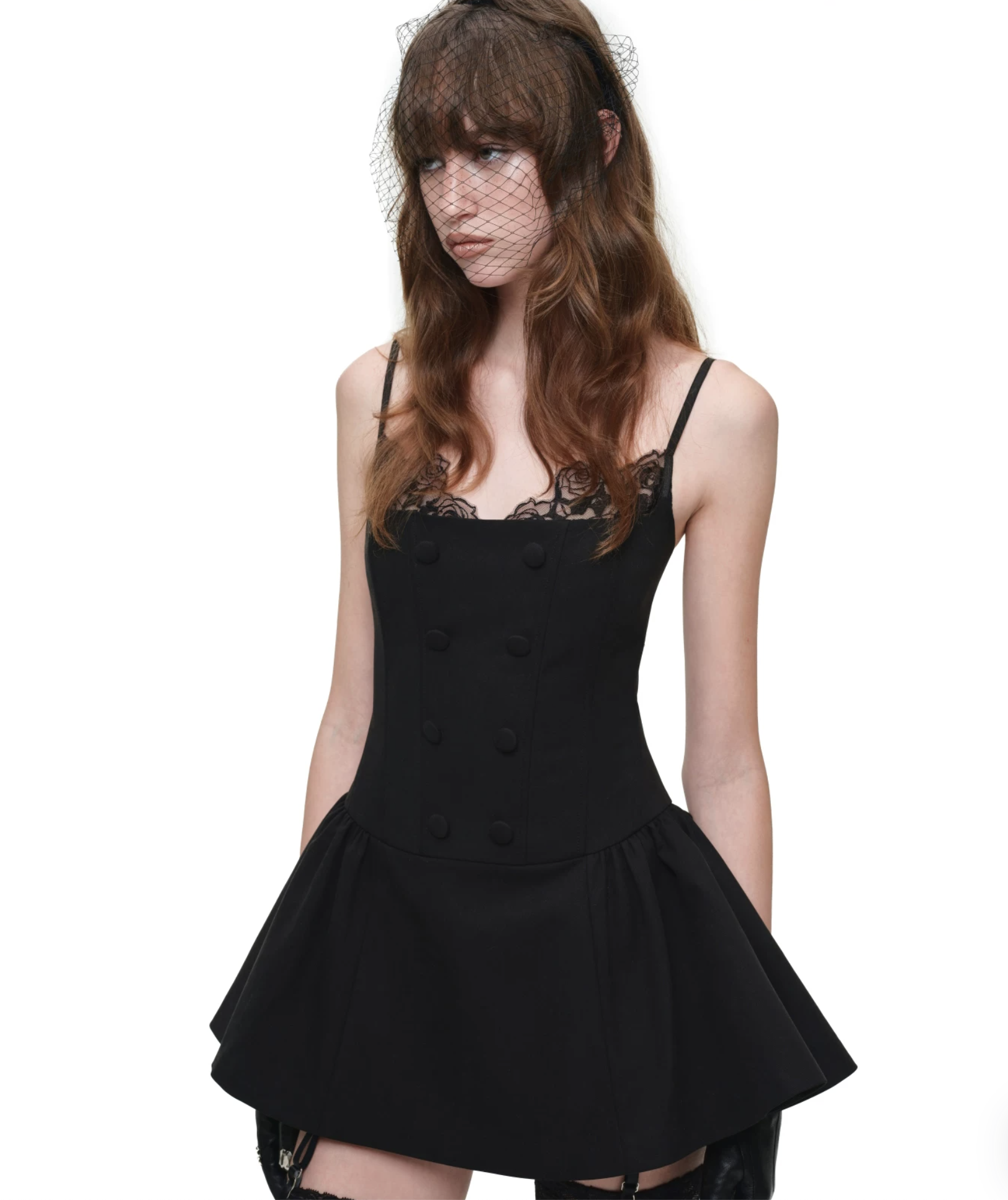 IN STOCK ♱ ROMANTIC LACE CORSET MINI DRESS ♱ BLACK - Image 18