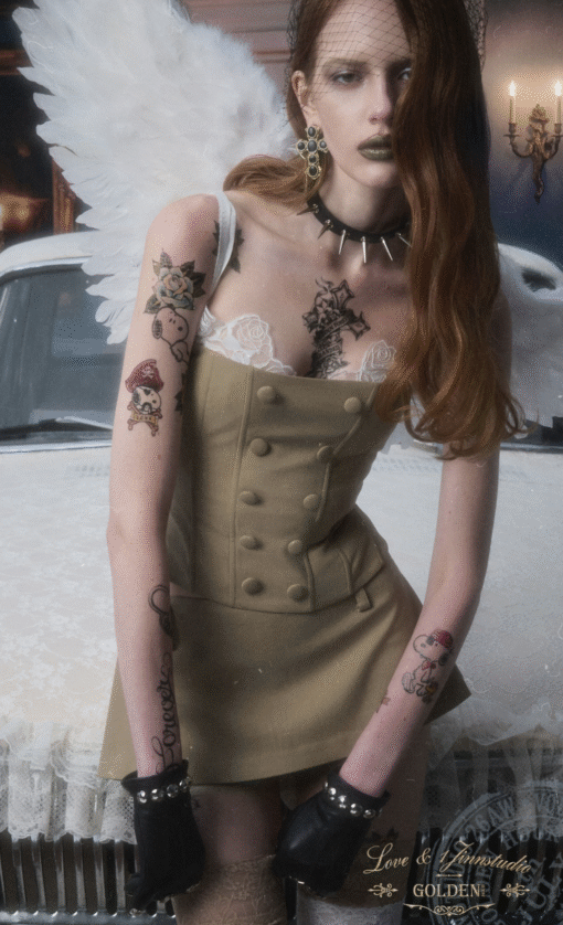 Alternative view of IN STOCK ♱ LACE-TRIM CORSET CAMI TOP ♱ 2colors