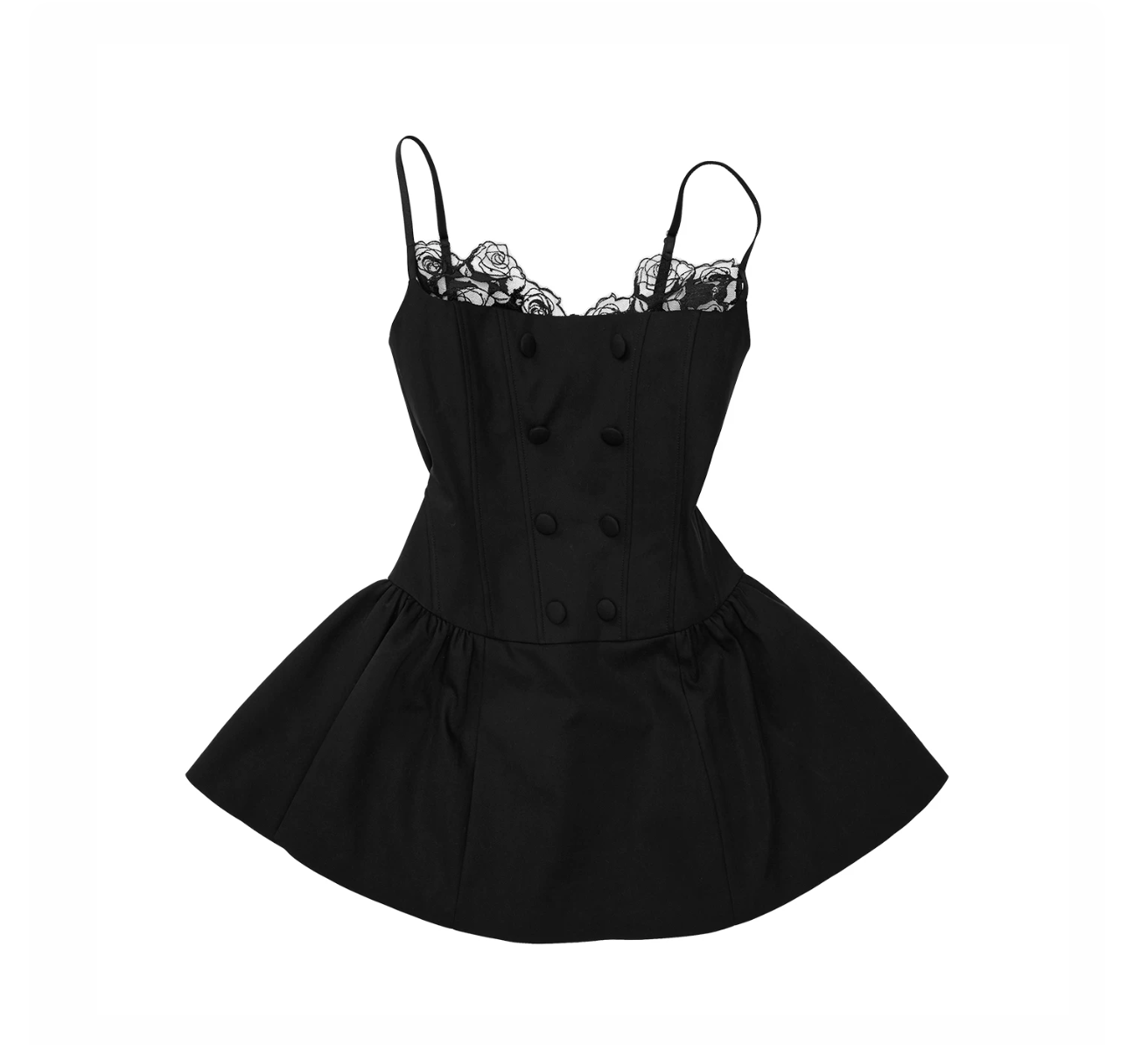 IN STOCK ♱ ROMANTIC LACE CORSET MINI DRESS ♱ BLACK - Image 19