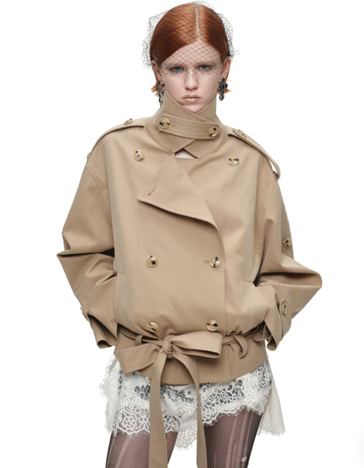 IN STOCK ♱ GOTHIC BELTED TRENCH JACKET ♱ BEIGE