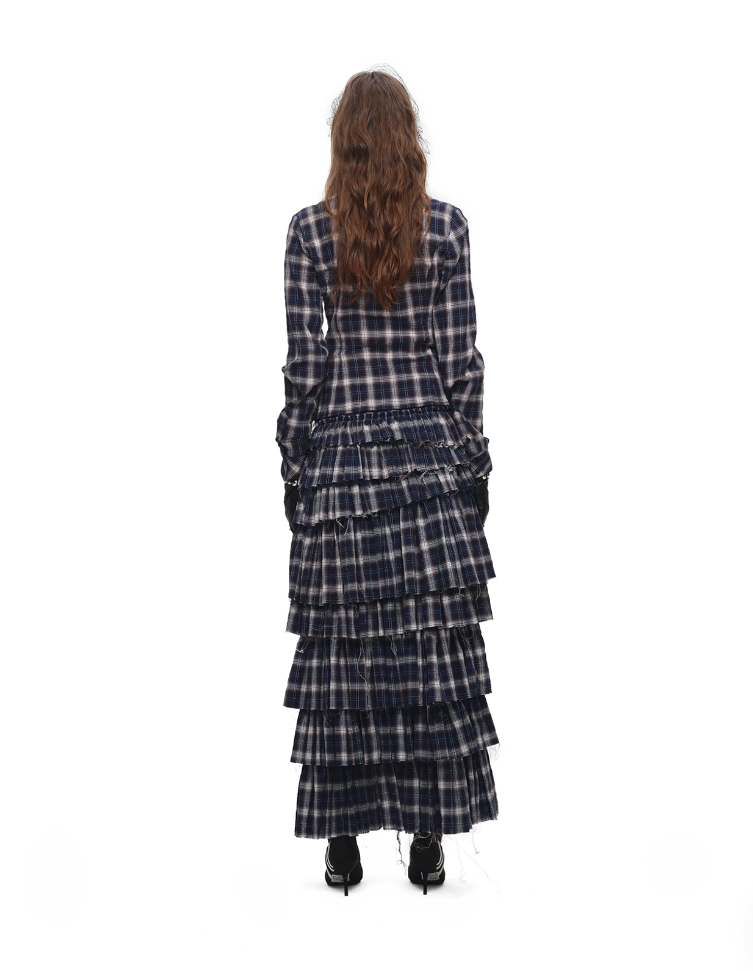 IN STOCK ♱ GRUNGE CHECK RUFFLE SKIRT - Image 9