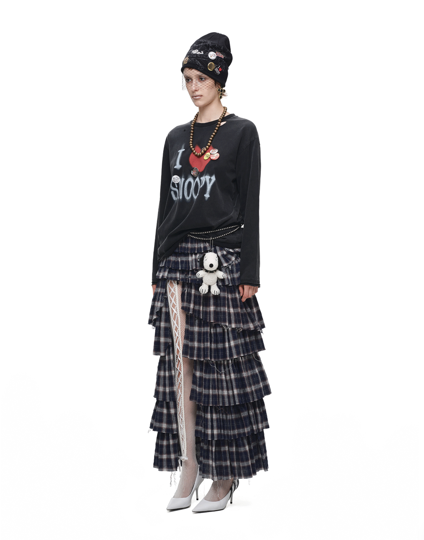 IN STOCK ♱ GRUNGE CHECK RUFFLE SKIRT - Image 13