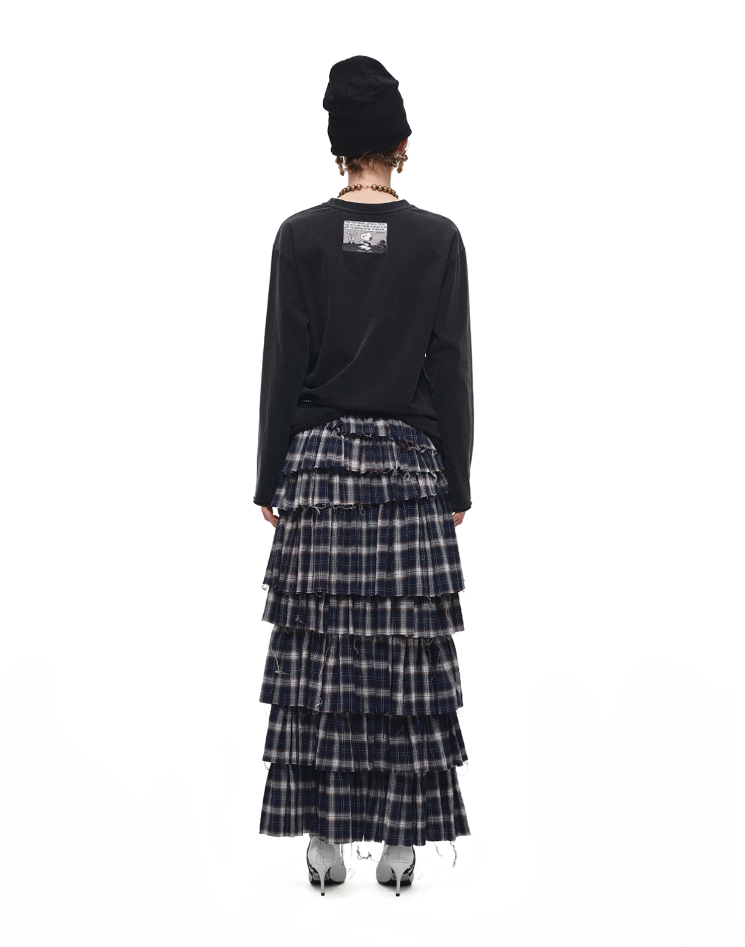 IN STOCK ♱ GRUNGE CHECK RUFFLE SKIRT - Image 14
