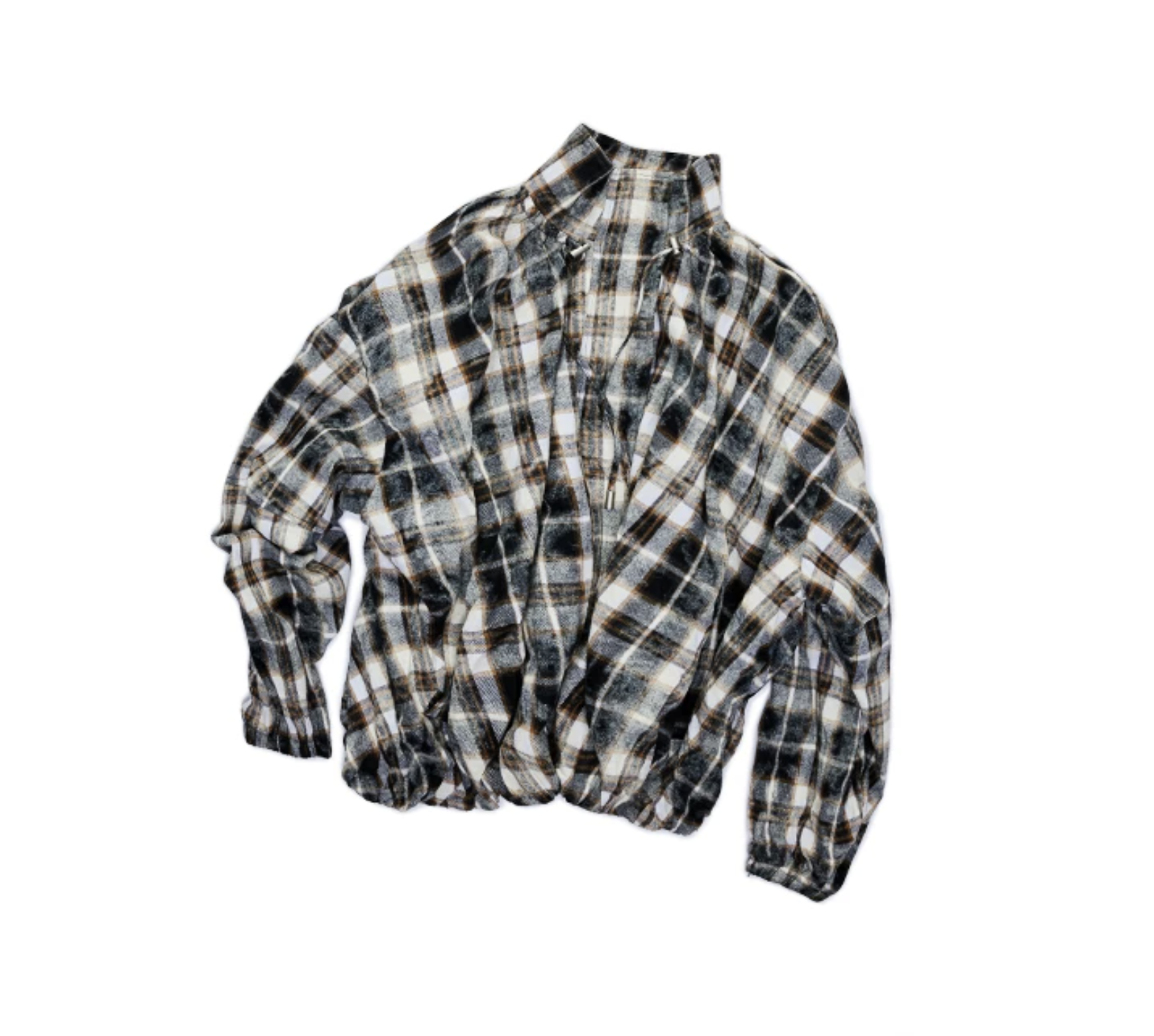 IN STOCK ♱ PLAID FUZZY ZIP-UP JACKET & PANTS - Image 5