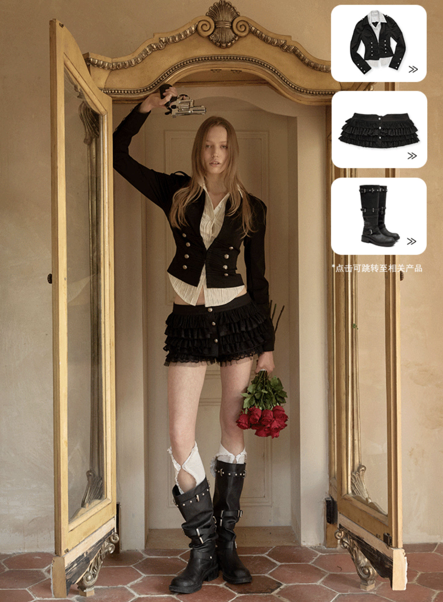 IN STOCK ♱ ELARA MILITARY SHIRT JACKET - Image 4