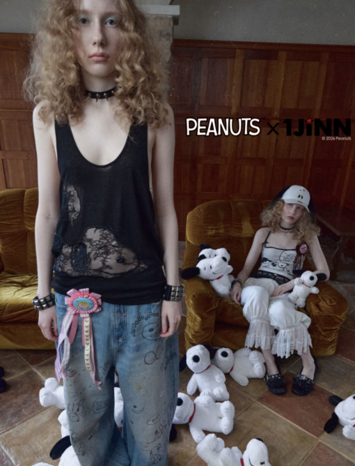Alternative view of IN STOCK ♱ 1JINN x SNOOPY ੯‧̀͡⬮ PEANUTS RIBBON ROSETTE BROOCH